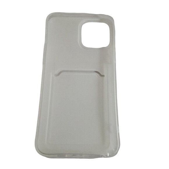 iPhone 12 Pro Max Apple White Pearlescent Phone Case with Card Holder - Picture 2 of 3